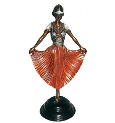Sculpture de danseuse en bronze BRZ0443C ( H .50 x L : Cm ) Poids : 4 Kg 