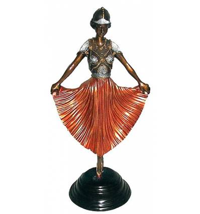 Sculpture de danseuse en bronze BRZ0443C ( H .50 x L : Cm ) Poids : 4 Kg 