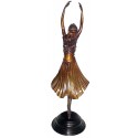 Sculpture de danseuse en bronze BRZ0444 ( H .63 x L : Cm ) Poids : 4 Kg 