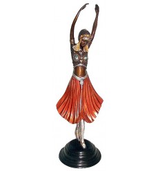 Sculpture de danseuse en bronze BRZ0444C ( H .63 x L : Cm ) Poids : 4 Kg 