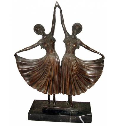 Sculpture de danseuse en bronze BRZ1035/SM117 ( H .58 x L :43 Cm ) Poids : 0 Kg 