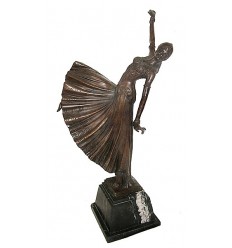 Sculpture de danseuse en bronze BRZ1036/SM122 ( H .51 x L :25 Cm ) Poids : - Kg 