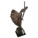 Sculpture de danseuse en bronze BRZ1036/SM122 ( H .51 x L :25 Cm ) Poids : - Kg 