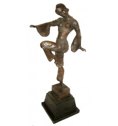Sculpture de danseuse en bronze BRZ1038/SM097 ( H .51 x L : Cm ) Poids : 0 Kg 