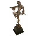 Sculpture de danseuse en bronze BRZ1038/SM097 ( H .51 x L : Cm ) Poids : - Kg 