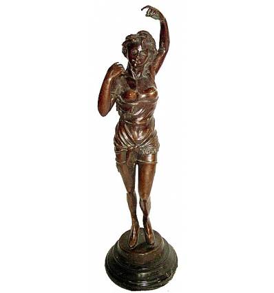 Sculpture de danseuse en bronze BRZ1044/SM021 ( H .43 x L : Cm ) Poids : 0 Kg 