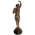 Sculpture de danseuse en bronze BRZ1044/SM021 ( H .43 x L : Cm ) Poids : - Kg 