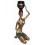 Sculpture africaine en bronze BRZ0003M-14 ( H .35 x L : Cm ) Poids : 3 Kg 