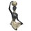 Sculpture africaine en bronze BRZ0008-12 ( H .30 x L : Cm ) Poids : 3 Kg 