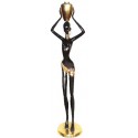 Sculpture africaine en bronze BRZ0015 ( H .157 x L : Cm ) Poids : 22 Kg 