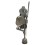 Sculpture africaine en bronze BRZ0025-24 ( H .58 x L : Cm ) Poids : 7 Kg 