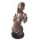 Sculpture africaine en bronze BRZ0402 ( H .68 x L :33 Cm ) Poids : 18 Kg 