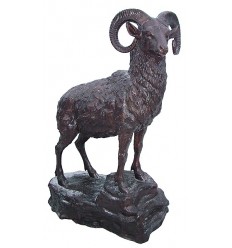 Mouflon en bronze BRZ1403-63 ( H .160 x L :110 Cm ) Poids : 105 Kg 