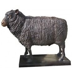 Mouton en bronze BRZ1088 ( H .99 x L :137 Cm ) Poids : 115 Kg 