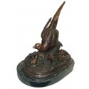 faisan en bronze BRZ1165  ( H .51 x L .58 Cm )  Poids : 18 Kg 