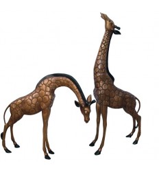 girafe en bronze BRZ0068 ( H .140 x L .53 Cm ) Poids : 40 Kg 