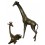 girafe en bronze BRZ0069M-26 ( H .66 x L . Cm ) Poids : 6 Kg 