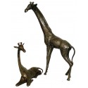 girafe en bronze BRZ0069M-26 ( H .40 x L . 40Cm ) Poids : 5.1 Kg 