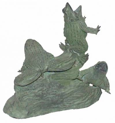 grenouille en bronze BRZ0629V ( H .25 x L .26 Cm ) Poids : 3 Kg 