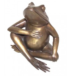 grenouille en bronze BRZ0935 ( H .20 x L .18 Cm ) Poids : 2 Kg 