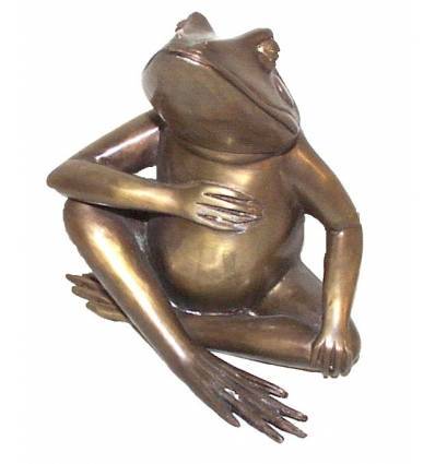 grenouille en bronze BRZ0935 ( H .20 x L .18 Cm ) Poids : 2 Kg 