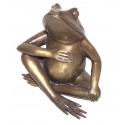 grenouille en bronze BRZ0935 ( H .20 x L .18 Cm ) Poids : 2 Kg 