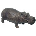 hippopotame en bronze BRZ0667 ( H .48 x L .91 Cm ) Poids : 33 Kg 