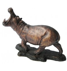 hippopotame en bronze BRZ1213 ( H .31 x L .41 Cm ) Poids : 7 Kg 