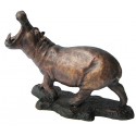 hippopotame en bronze BRZ1213 ( H .31 x L .41 Cm ) Poids : 7 Kg 