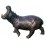 hippopotame en bronze BRZ1331  ( H .122 x L .172 Cm )  Poids : 115 Kg 