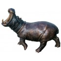 hippopotame en bronze BRZ1331 ( H .122 x L .172 Cm ) Poids : 115 Kg 