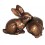 lapin en bronze BRZ0600 ( H .15 x L .15 Cm ) Poids : 2 Kg 