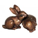 lapin en bronze BRZ0600 ( H .15 x L .20 Cm ) Poids : 1.5 Kg 