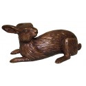 lapin en bronze BRZ0996 ( H .9 x L .23 Cm ) Poids : 1 Kg 