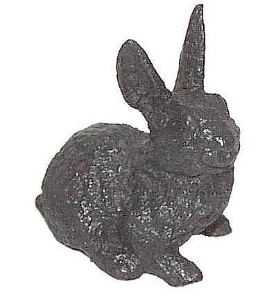 lapin en bronze BRZ597v ( H . x L . Cm )