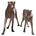 léopard en bronze BRZ0085  ( H .81 x L .154 Cm )  Poids : 72 Kg 