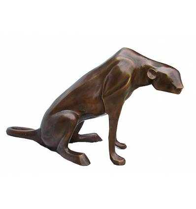léopard en bronze BRZ0111 ( H .71 x L .132 Cm ) Poids : 39 Kg 