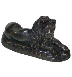 lion en bronze BRZ0578 ( H .12 x L .22 Cm ) Poids : 2 Kg 