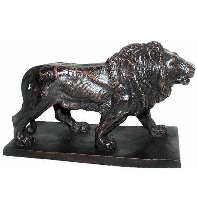 lion en bronze BRZ0907 ( H .15 x L .20 Cm ) Poids : 2 Kg 