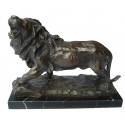 lion en bronze BRZ1263/SM382 ( H .30 x L .38 Cm ) Poids : 11 Kg 