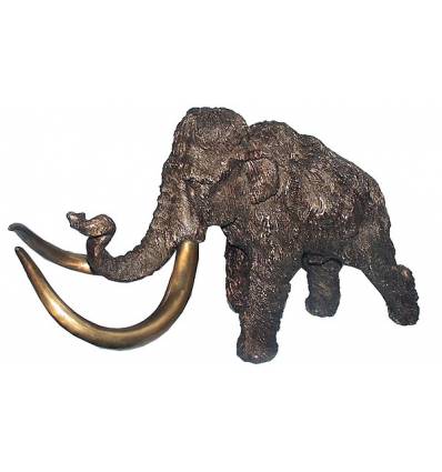mamouth en bronze BRZ0375 ( H .30 x L .50 Cm ) Poids : 9 Kg 