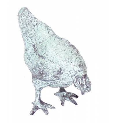 poule en bronze BRZ0978v ( H . x L . Cm )