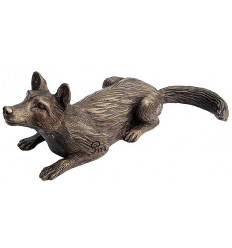 renard en bronze BRZ0997 ( H .7 x L :25 Cm ) Poids : 0.8 Kg 