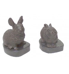 lapin en bronze BRZ0598-SM ( H .13 x L .10 Cm ) Poids : 1.2 Kg 