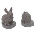 lapin en bronze BRZ0598-SM ( H .13 x L .10 Cm ) Poids : 1.2 Kg 