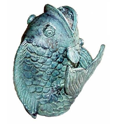 poisson en bronze BRZ0213v-23  ( H .58 x L .38 Cm )