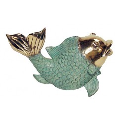 poisson en bronze BRZ0641 ( H . x L . Cm )