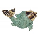 poisson en bronze BRZ0641-5 ( H .12 x L . 19Cm )