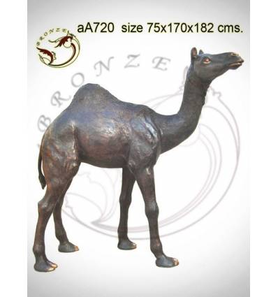 Chameau en bronze aa720-100 ( H .182 x L :170 Cm )