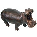 Hippopotame en bronze BRZ1135 ( H .63 x L :96 Cm ) Poids : 42 Kg 